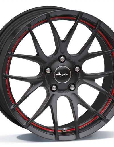 Breyton Race GTS-R zwart mat, red undercut 17" 18"