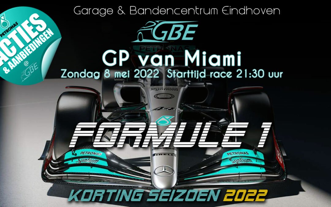 Formule 1 GP Miami – 2022 kortingsacties @ GBE!