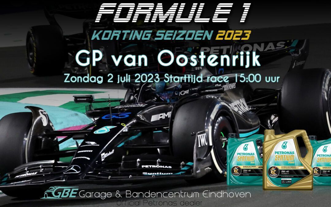 Formule 1 GP Oostenrijk – 2023 kortingsacties @ GBE!
